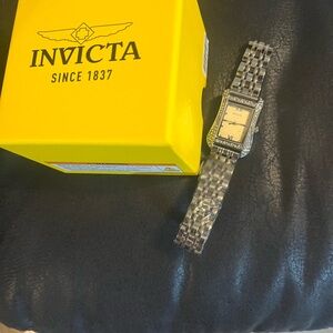 Invicta Silver Watch with Yellow Box